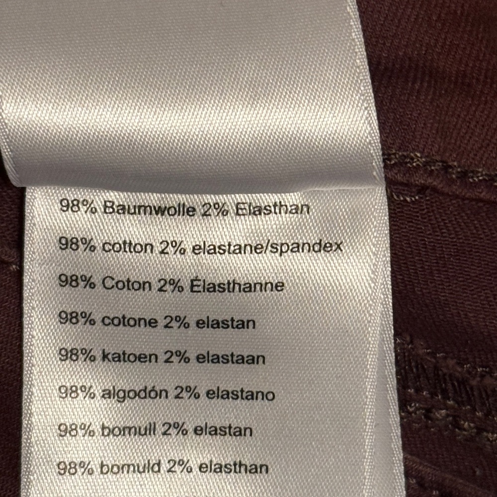MADELEINE High Waist 3 Button Brown Skinny Jeans - Picture 6 of 7